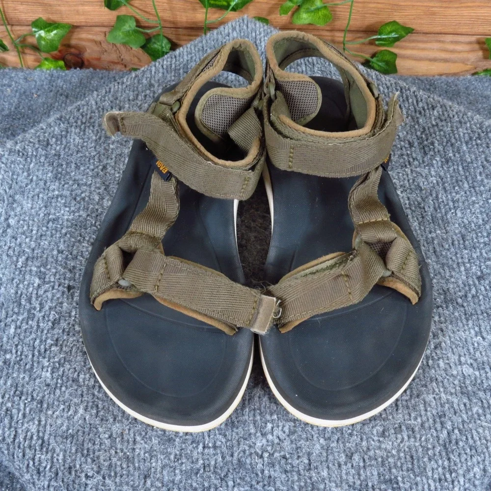Teva Original Universal Premier Womens Sandal Size 7 Hiking Olive Green Webbing
